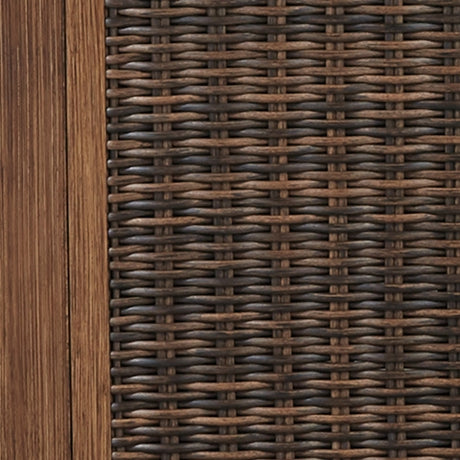Paradise Trail Medium Brown Outdoor Counter Height Dining Table with 4 Barstools from Ashley Furniture - Luna Furniture