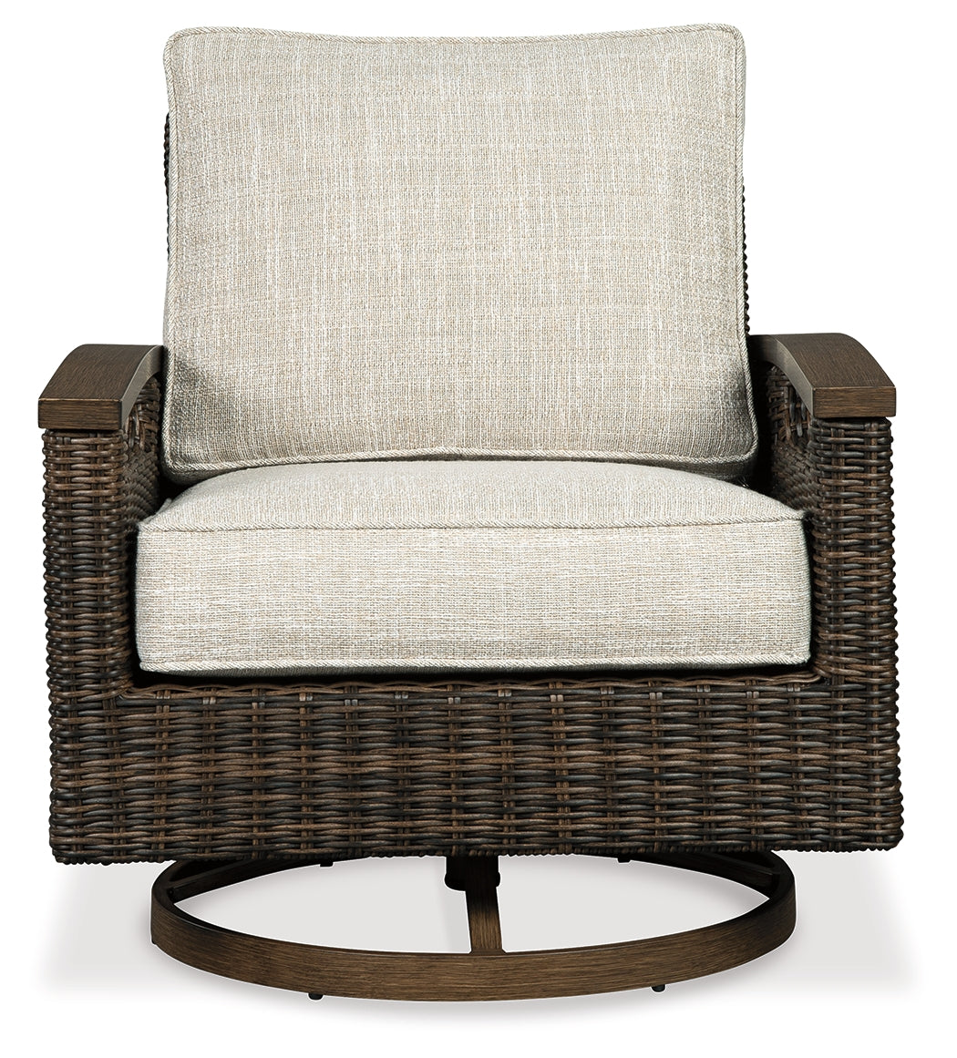 Paradise Trail Medium Brown Swivel Lounge Chair from Ashley Furniture - Luna Furniture