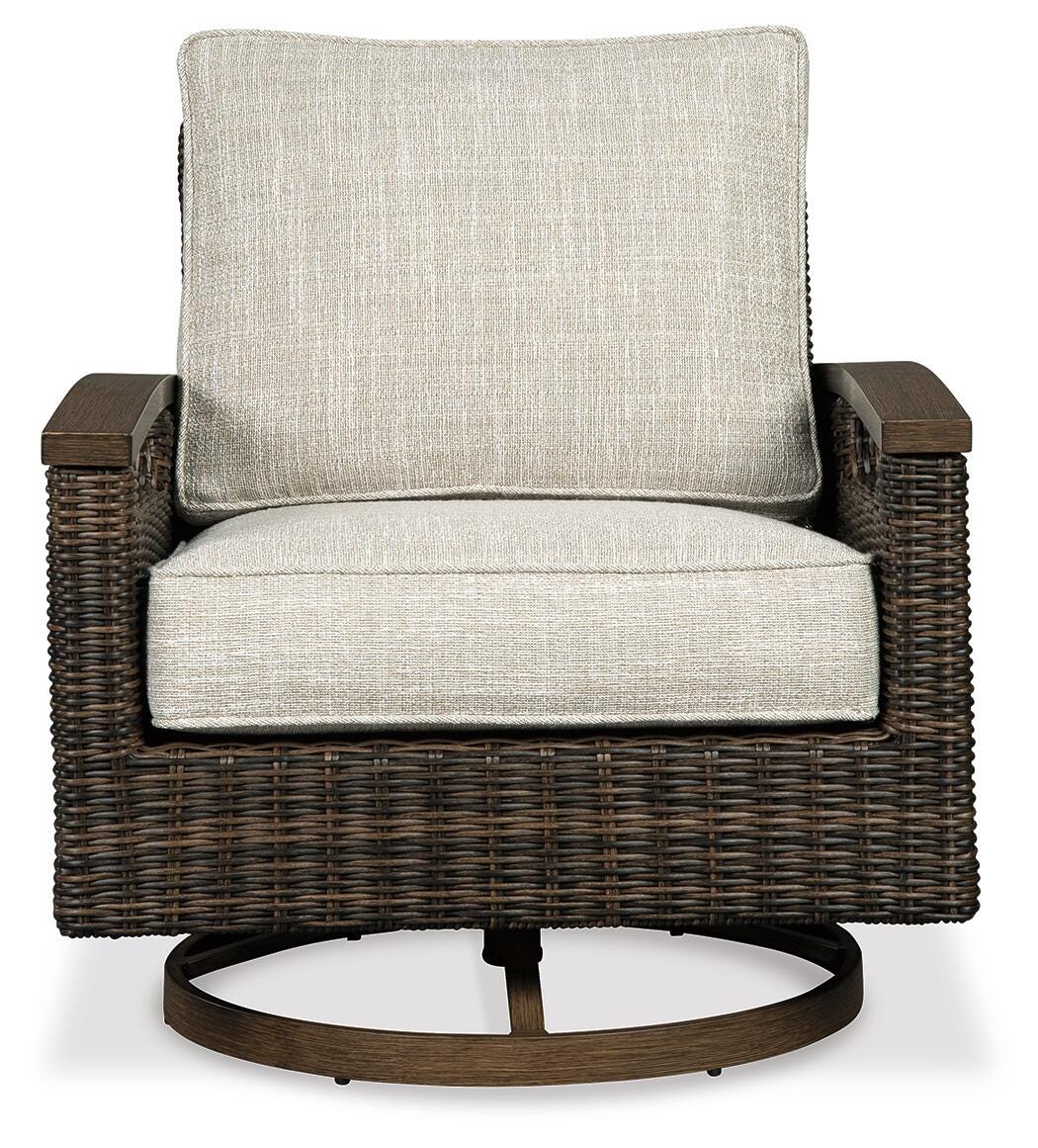 Paradise Trail Medium Brown Swivel Lounge Chair from Ashley Furniture - Luna Furniture