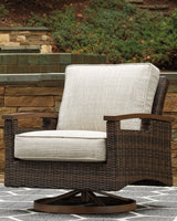 Paradise Trail Medium Brown Swivel Lounge Chair from Ashley Furniture - Luna Furniture