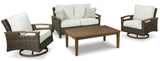 Paradise Trail Medium Brown Loveseat with Cushion from Ashley Furniture - Luna Furniture