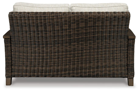 Paradise Trail Medium Brown Loveseat with Cushion from Ashley Furniture - Luna Furniture