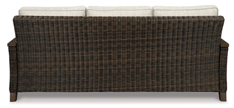 Paradise Trail Medium Brown Sofa with Cushion from Ashley Furniture - Luna Furniture