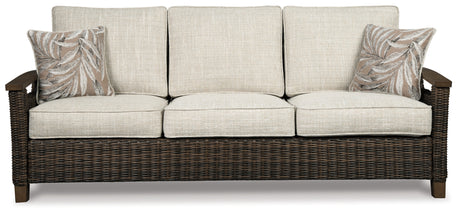Paradise Trail Medium Brown Sofa with Cushion from Ashley Furniture - Luna Furniture