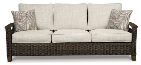 Paradise Trail Medium Brown Sofa with Cushion from Ashley Furniture - Luna Furniture