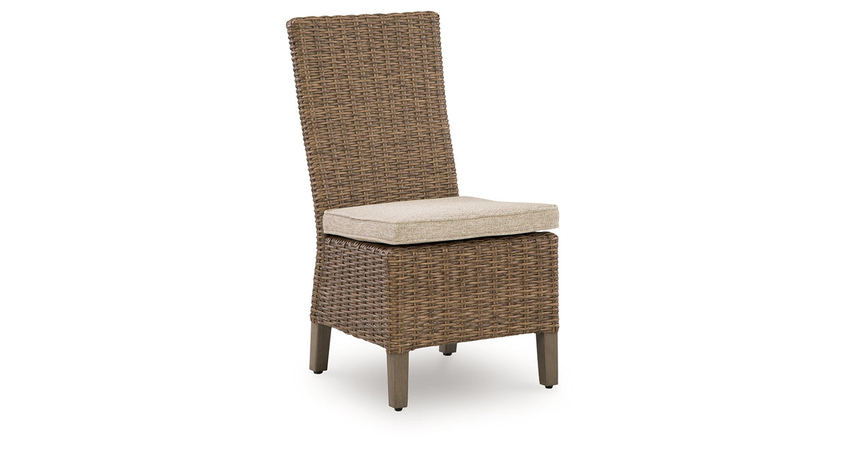 Laguna Heights Beige Side Chair with Cushion (Set of 2) from Ashley Furniture - Luna Furniture