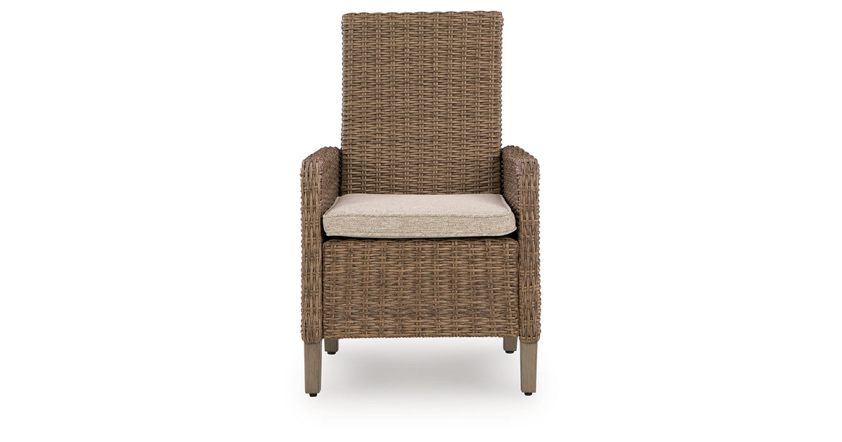 Laguna Heights Beige Arm Chair with Cushion (Set of 2) from Ashley Furniture - Luna Furniture