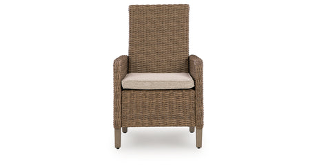 Laguna Heights Beige Arm Chair with Cushion (Set of 2) from Ashley - Luna Furniture