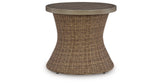 Laguna Heights Beige Outdoor End Table from Ashley Furniture - Luna Furniture