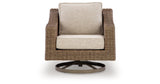 Laguna Heights Beige Swivel Lounge with Cushion from Ashley Furniture - Luna Furniture