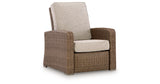 Laguna Heights Beige Outdoor Recliner from Ashley Furniture - Luna Furniture