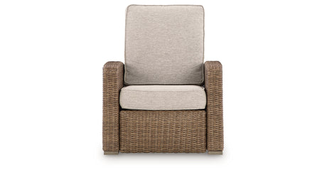 Laguna Heights Beige Outdoor Recliner from Ashley - Luna Furniture