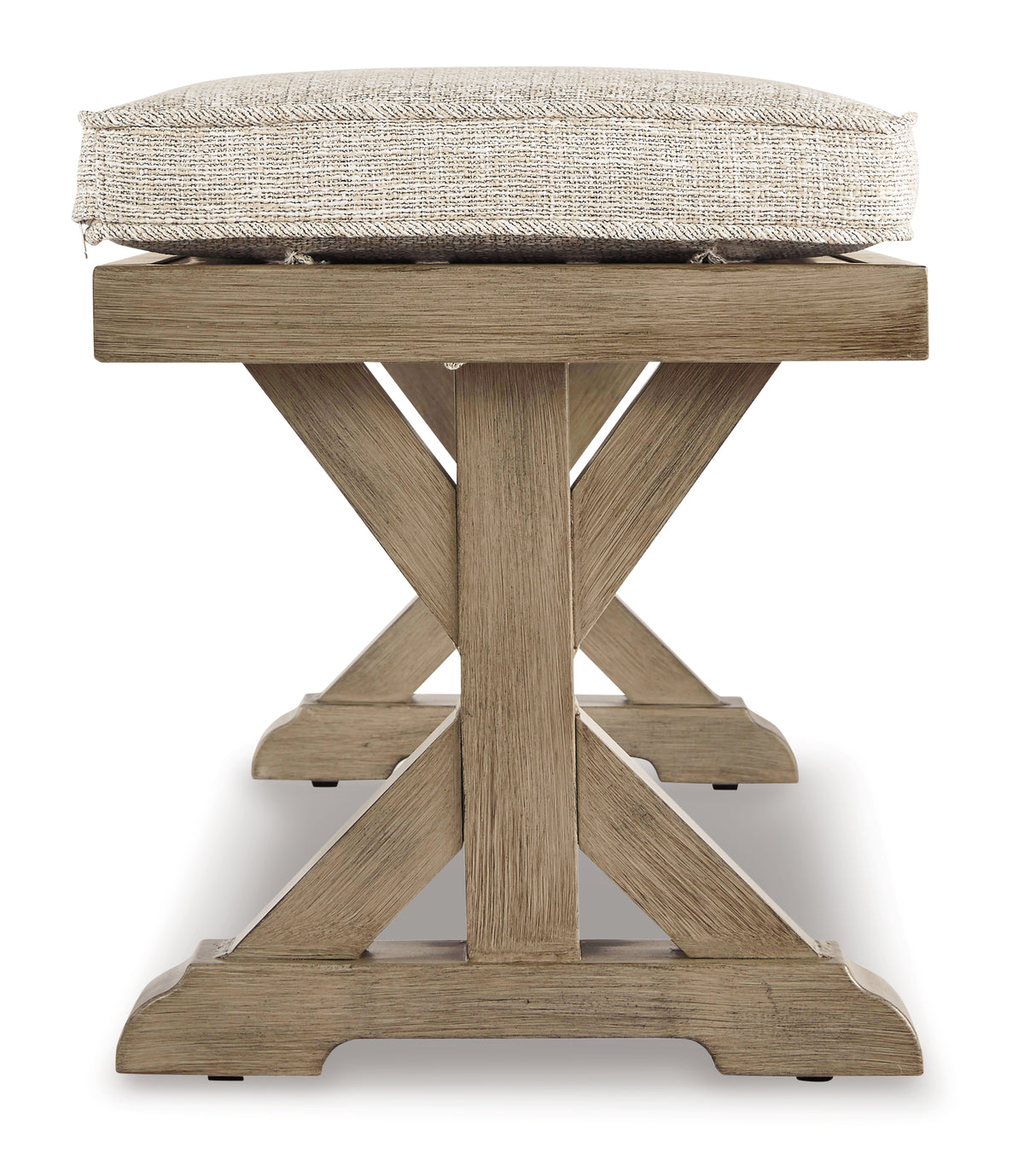 Beachcroft Beige Bench with Cushion from Ashley Furniture - Luna Furniture