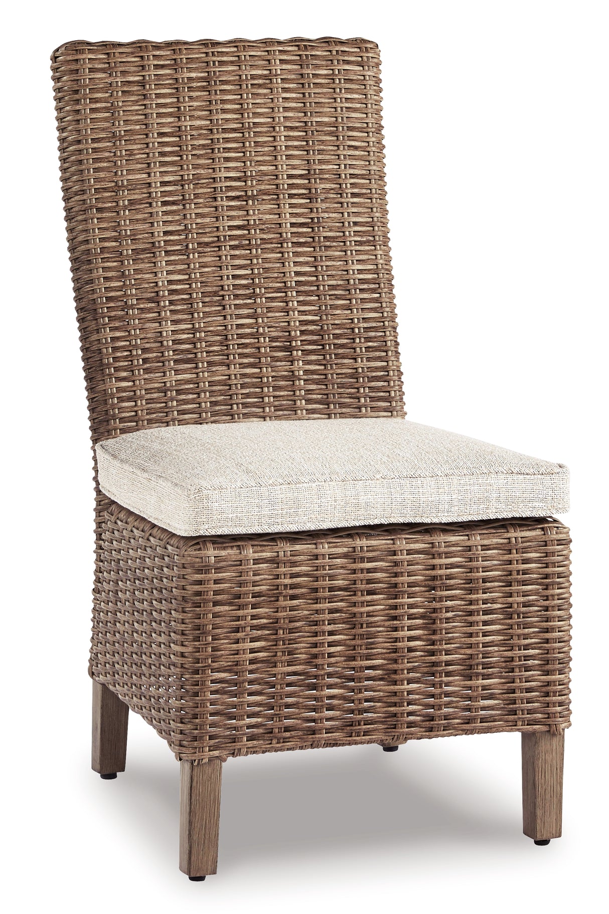 Beachcroft Outdoor Dining Table and 4 Chairs in Beige from Ashley Furniture - Luna Furniture