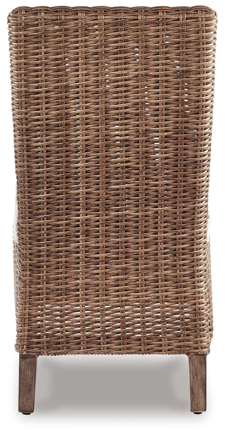 Beachcroft Beige Outdoor Side Chair with Cushion (Set of 2) from Ashley - Luna Furniture