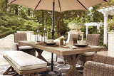 Beachcroft Beige Outdoor Dining Table from Ashley Furniture - Luna Furniture