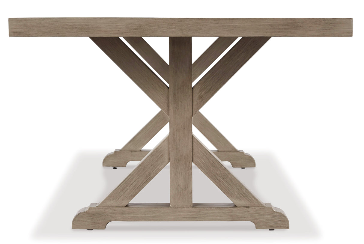 Beachcroft Beige Outdoor Dining Table from Ashley Furniture - Luna Furniture