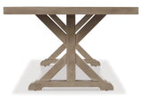 Beachcroft Beige Outdoor Dining Table from Ashley Furniture - Luna Furniture