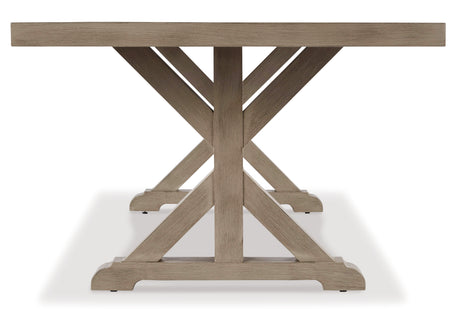 Beachcroft Beige Outdoor Dining Table from Ashley Furniture - Luna Furniture