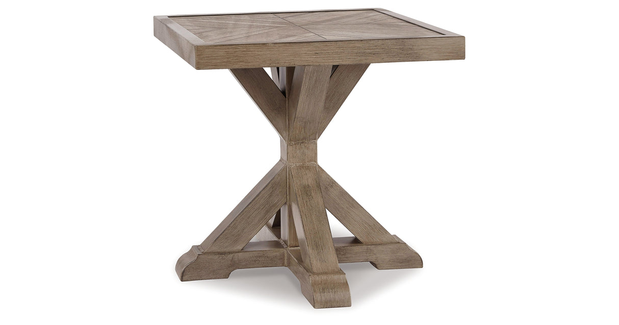 Beachcroft Beige Outdoor End Table from Ashley - Luna Furniture