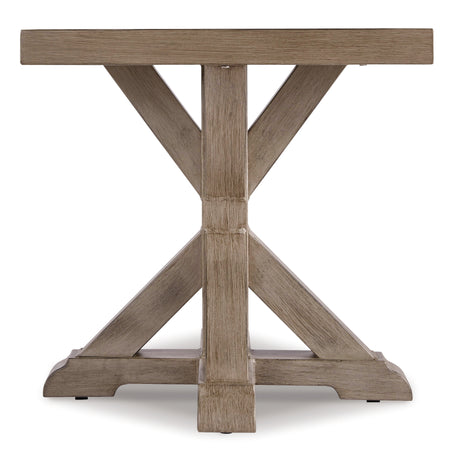 Beachcroft Beige Outdoor End Table from Ashley Furniture - Luna Furniture
