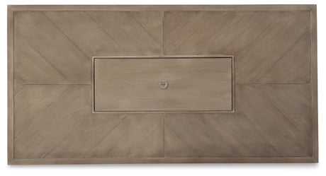 Beachcroft Beige Outdoor Fire Pit Table from Ashley - Luna Furniture