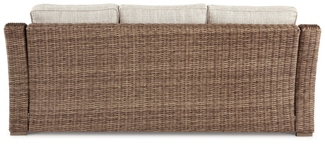 Beachcroft Outdoor Sofa, Loveseat and Chair in Beige from Ashley Furniture - Luna Furniture