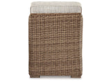 Beachcroft 2-Piece Outdoor Sectional with Chair in Beige from Ashley Furniture - Luna Furniture