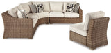 Beachcroft Beige 4-Piece Outdoor Seating Set from Ashley - Luna Furniture