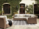 Beachcroft Beige 5-Piece Outdoor Seating Set from Ashley - Luna Furniture