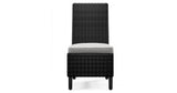 Beachcroft Outdoor Dining Table and 6 Chairs in Black/Light Gray from Ashley Furniture - Luna Furniture