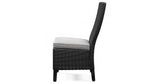 Beachcroft Outdoor Dining Table and 6 Chairs in Black/Light Gray from Ashley Furniture - Luna Furniture