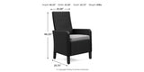 Beachcroft Outdoor Dining Table and 6 Chairs in Black/Light Gray from Ashley Furniture - Luna Furniture