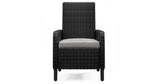 Beachcroft Outdoor Dining Table and 6 Chairs in Black/Light Gray from Ashley Furniture - Luna Furniture