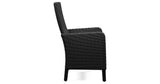 Beachcroft Outdoor Dining Table and 6 Chairs in Black/Light Gray from Ashley Furniture - Luna Furniture