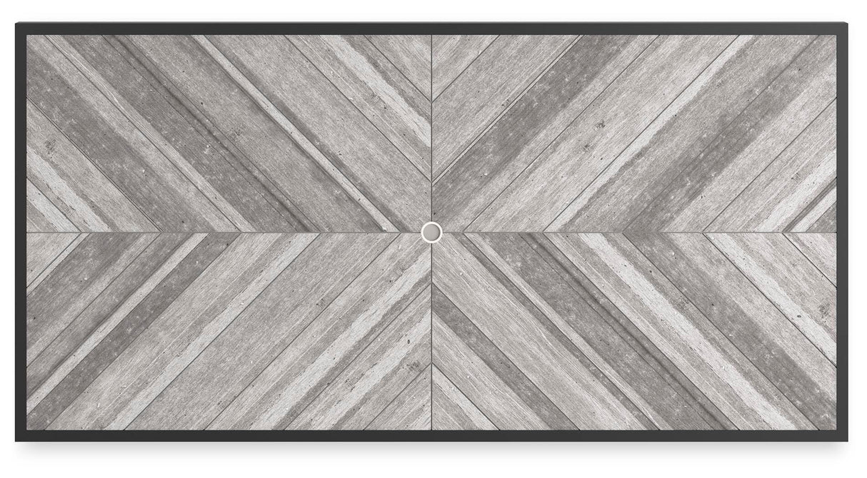 Beachcroft Black/Light Gray Outdoor Dining Table from Ashley Furniture - Luna Furniture