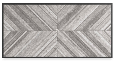 Beachcroft Black/Light Gray Outdoor Dining Table from Ashley - Luna Furniture
