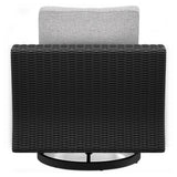 Beachcroft Black/Light Gray Outdoor Fire Pit Table and 4 Chairs from Ashley Furniture - Luna Furniture