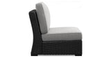Beachcroft Black/Light Gray 5-Piece Outdoor Sectional from Ashley - Luna Furniture