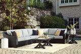 Beachcroft Black 4-Piece Outdoor Sectional from Ashley - Luna Furniture