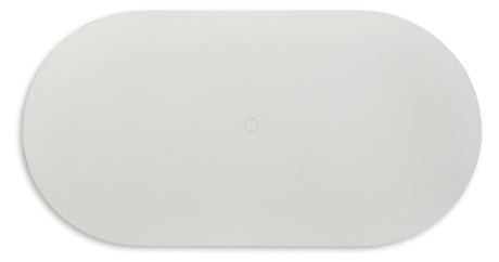 Seton Creek Outdoor Dining Table and 4 Chairs in White from Ashley Furniture - Luna Furniture