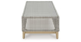 Seton Creek Outdoor Sofa and 2 Chairs with Coffee Table in Gray from Ashley Furniture - Luna Furniture