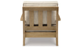 Clare View Beige Outdoor Sofa, Loveseat and Lounge Chair from Ashley Furniture - Luna Furniture