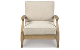 Clare View Beige Outdoor Sofa, Loveseat and Lounge Chair from Ashley Furniture - Luna Furniture