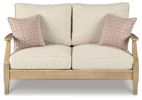 Clare View Beige Sofa and Loveseat with Cushion, 2 Lounge Chairs from Ashley - Luna Furniture