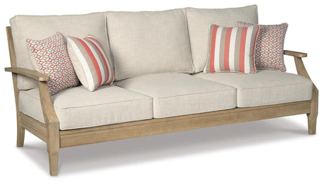Clare View Beige Sofa and Loveseat with Cushion, 2 Lounge Chairs from Ashley - Luna Furniture
