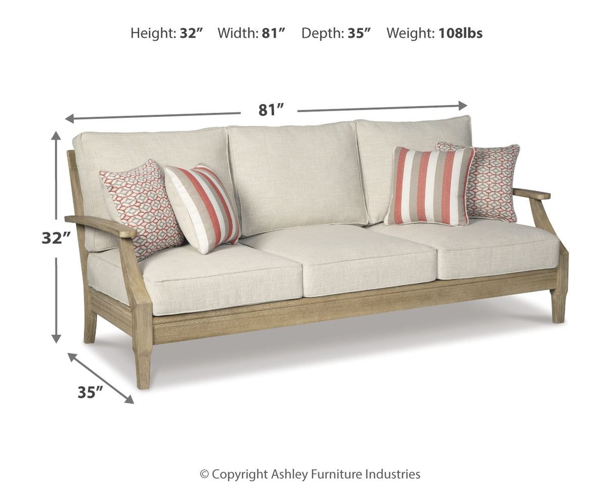 Clare View Beige Sofa with Cushion from Ashley - Luna Furniture