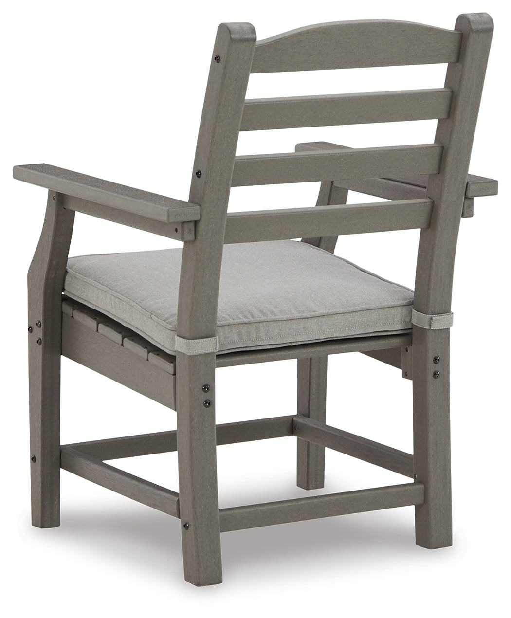 Visola Gray Arm Chair with Cushion (Set of 2) from Ashley Furniture - Luna Furniture