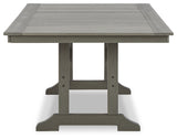 Visola Gray Outdoor Dining Table from Ashley Furniture - Luna Furniture
