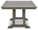 Visola Gray Outdoor Dining Table from Ashley Furniture - Luna Furniture